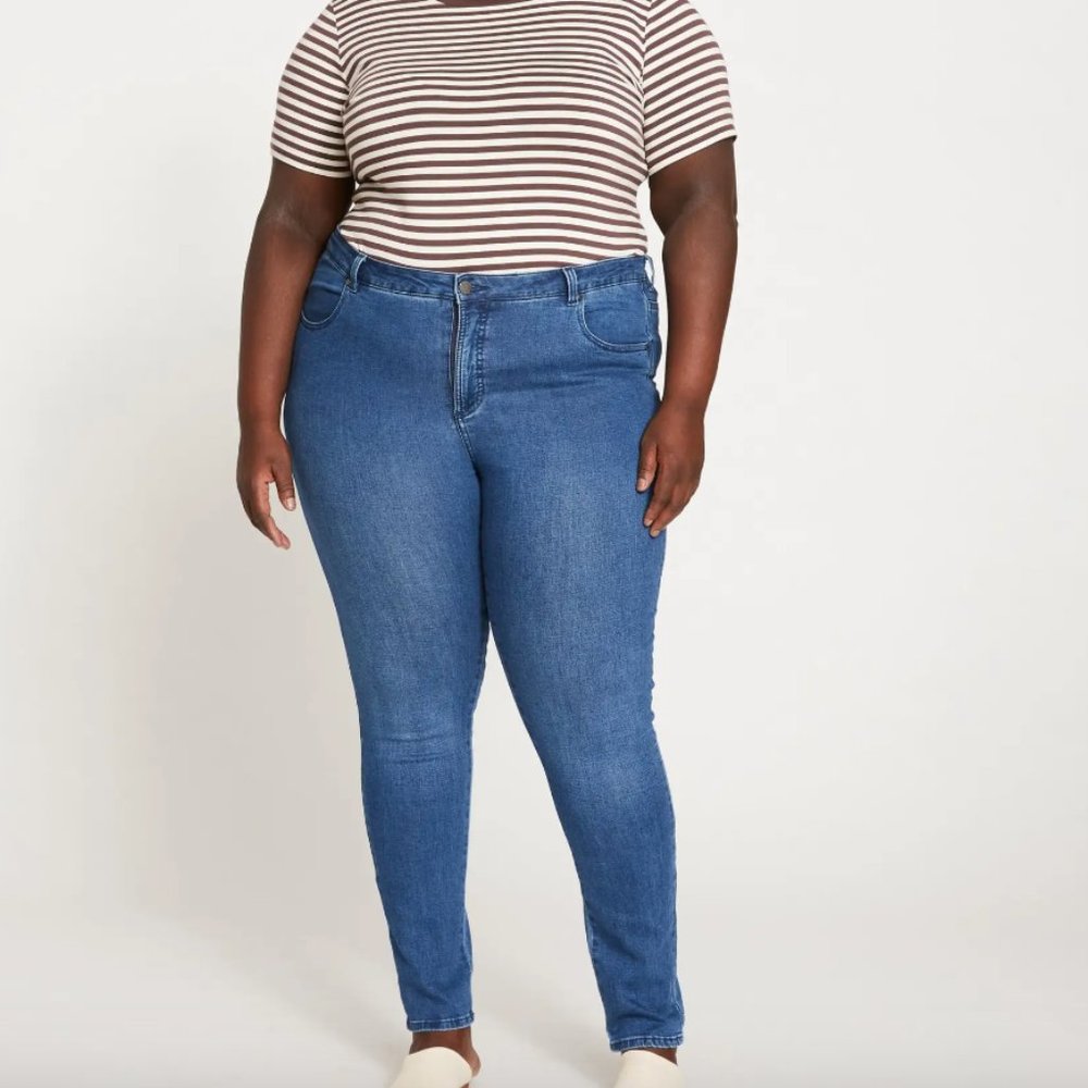 Universal Standard Seine High Rise Skinny Jeans size 10